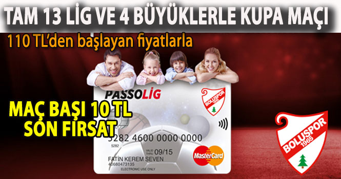 'Federasyon olarak Boluspor ile gurur duyduk'