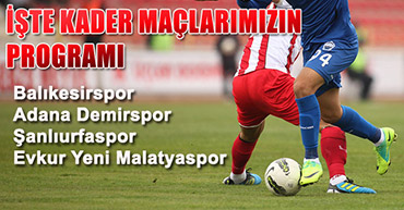 TFF 1. LİGDE TAM 4 HAFTALIK PROGRAM BELLİ OLDU