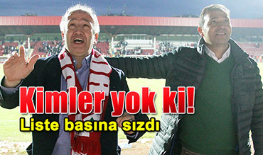 İŞTE BAŞKAN VE HOCANIN İSTEDİĞİ İSİMLER