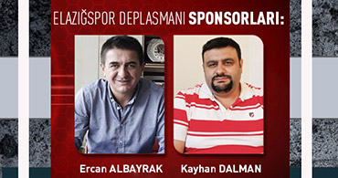 ELAZIĞ MAÇININ SPONSORLARI BELLİ OLDU