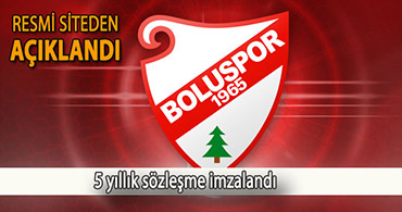 BOLUSPOR'DA PROFESYONEL İMZA