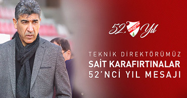 SAİT HOCADAN 52. YIL MESAJI