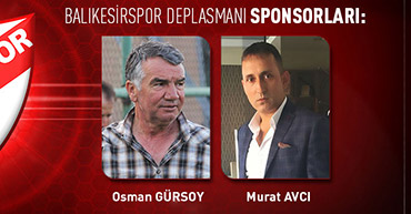 SIRA GELDİ BALIKESİRSPOR MAÇINA.. İŞTE SPONSORLAR