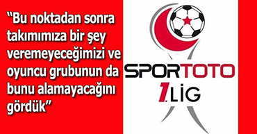 SPOR TOTO 1. LİGDE BİR AYRILIK DAHA