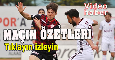 BOLUSPOR ELAZIĞSPOR MAÇININ ÖZETLERİ