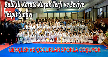 KARATEDE 100 SPORCU TERFİ ETTİ