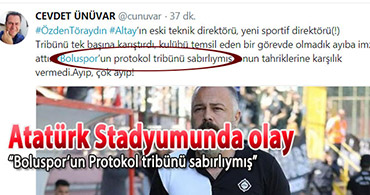 PROTOKOL TRİBÜNÜNÜ KARIŞTIRDI