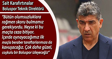 SAİT HOCA 0-0'LIK KARŞILAŞMAYI DEĞERLENDİRDİ