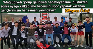 BAŞKAN ÖZBAĞ'DAN SPORA VE SPORCUYA YİNE DESTEK