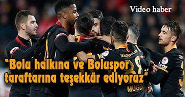 GALATASARAY CEPHESİNDEN BOLU'YA TEŞEKKÜR