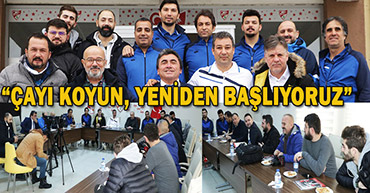 ORHAN HOCA VE EKİBİ BASINLA BİR ARAYA GELDİ