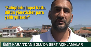 ÜMİT KARAN BOLU'DA KONUŞTU