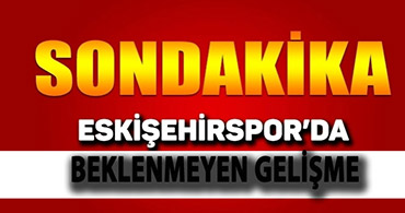 ESKİŞEHİRSPOR'A KÖTÜ HABER GELDİ