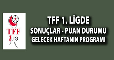 TFF 1. LİGDE İLK HAFTA MAÇLARI TAMAMLANDI