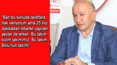 BAŞKAN ÇARIKCI ALTAY MAÇINDA Kİ TEPKİLERE CEVAP VERDİ