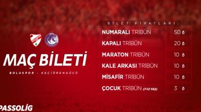 KEÇİÖRENGÜCÜ MAÇININ BİLET FİYATLARI BELLİ OLDU