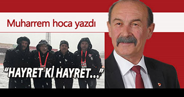 MUHARREM HOCADAN KARLA KARIŞIK BİR YAZI