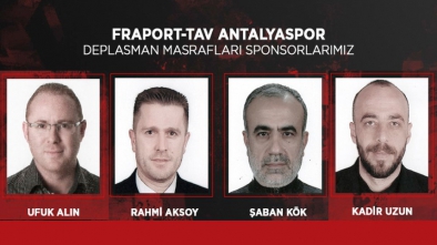 ANTALYASPOR MAÇININ SPONSORLARI AÇIKLANDI