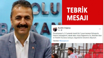 BAŞKAN DOĞANAY'DAN TEBRİK