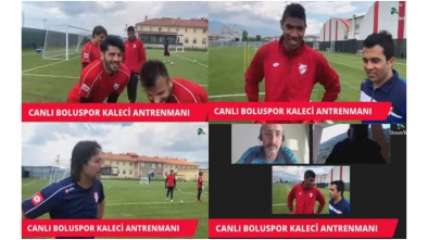 BOLUSPOR'UN KALECİ ANTRENMANI CANLI YAYINLANDI