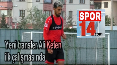 BOLUSPOR'UN YENİ TRANSFERİ ALİ KETEN İLK ANTRENMANINA ÇIKTI