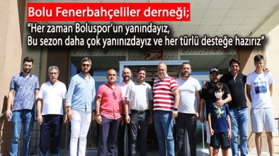 FENERBAHÇE'LİLERDEN BOLUSPOR'A TAM DESTEK