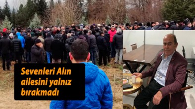 CENGİZ ALIN'I SON YOLCULUĞUNA YÜZLERCE KİŞİ UĞURLADI