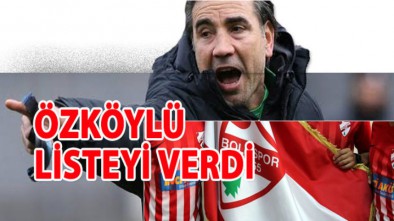 BOLUSPOR'DA TRANSFER BAŞLIYOR