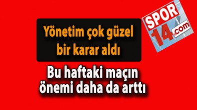 BOLUSPOR YÖNETİMİNDEN ÇOK GÜZEL KARAR