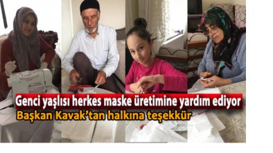 SEBEN'DE İMECE İLE 15 BİN MASKE