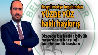 BAŞKAN BARUT YÜZDE YÜZ HAKLI AĞALAR, BEYLER, BAYANLAR...