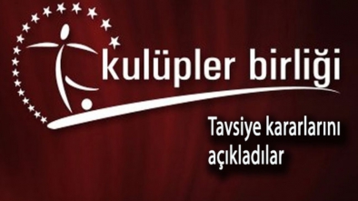 KULÜPLER BİRLİĞİNDEN AÇIKLAMA