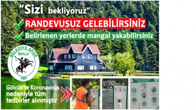 RANDEVUSUZ ZİYARETÇİLERİNİ BEKLEYEN GÖLCÜK'TE MANGAL DA SERBEST