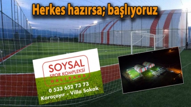 SOYSAL SPOR KOMPLEKSİ 1 HAZİRAN'I BEKLİYOR