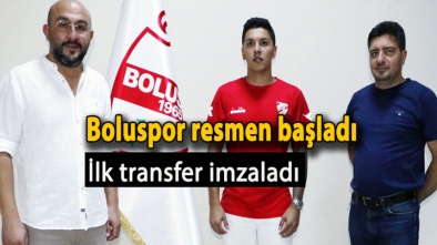 VE BOLUSPOR'DA İLK TRANSFER İMZALADI