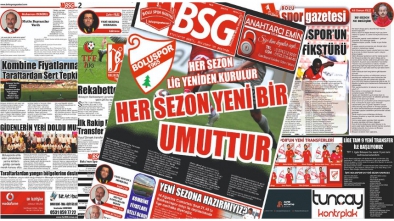 BOLU SPOR GAZETESİ YENİ SEZONA "MERHABA" DEDİ