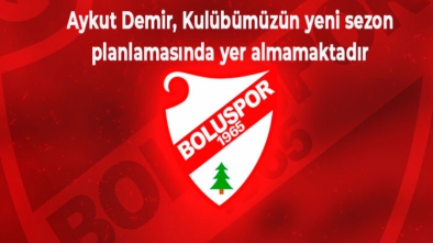 BOLUSPOR'DAN BASIN AÇIKLAMASI