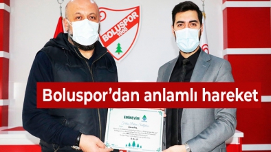 BOLUSPOR'DAN HATIRA ORMANINA 50 FİDAN