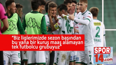 BURSASPORLU FUTBOLCULARDAN İBRETLİK BİLDİRİ