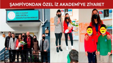 ÖZEL ÖĞRENCİLERDEN ÖZLEM GÜVEN'E ÇİÇEK