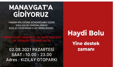 NERDE BİR AFET VARSA, BOLU ORADA!