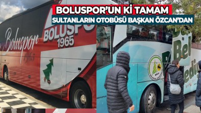 BOLUSPOR'UN OTOBÜSÜ ATEŞ EDİYOR, SULTANLARIN OTOBÜSÜ KURU SIKI