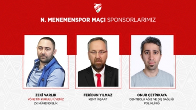 MENEMEN DEPLASMAN SPONSORLARI BELLİ OLDU