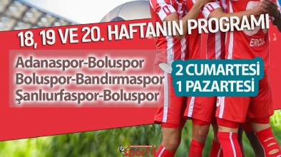 1. LİGDE 18,19 VE 20. HAFTANIN PROGRAMI BELLİ OLDU