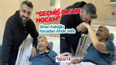 ANKARA'DA TEDAVİ GÖREN HOCASINI UNUTMADI