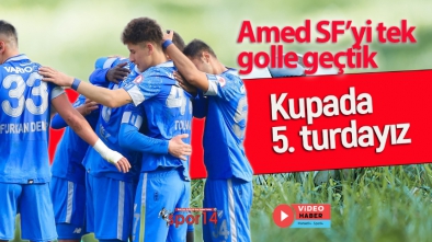 BOLUSPOR AMED SF'Yİ TEK GOLLE GEÇEREK TURLADI