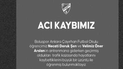 BOLUSPOR FUTBOL OKULU ÖĞRENCİLERİ KAZADA HAYATLARINI KAYBETTİLER