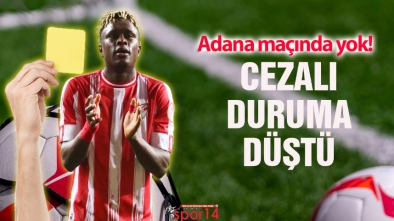 BOLUSPOR'DA NABY OULARE CEZALI DURUMA DÜŞTÜ