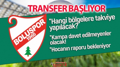 BOLUSPOR'DA TRANSFER HAREKETLİLİĞİ