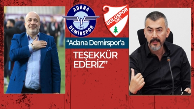 BOLUSPOR'DAN ADANA EKİBİNE TEŞEKKÜR